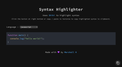 Online Syntax Highlighter 만들어보기