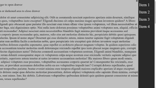 [CSS] 드로어(Drawer) 만들기