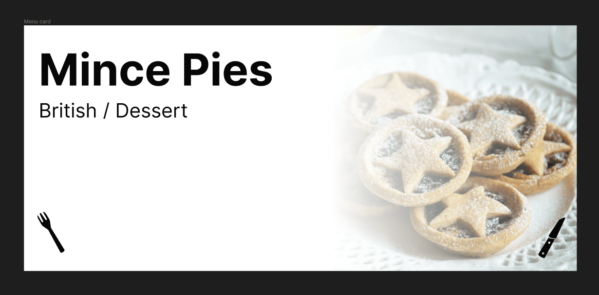 메뉴 카드 Figma 디자인