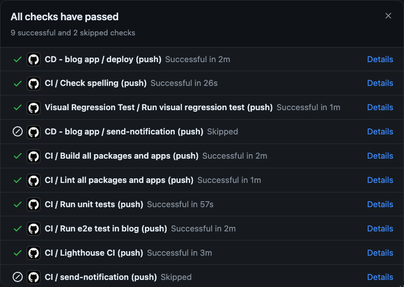 블로그 CI 파이프라인