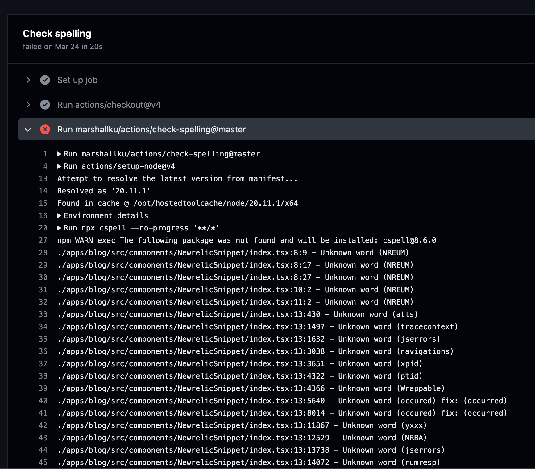 CI pipeline in GitHub Actions
