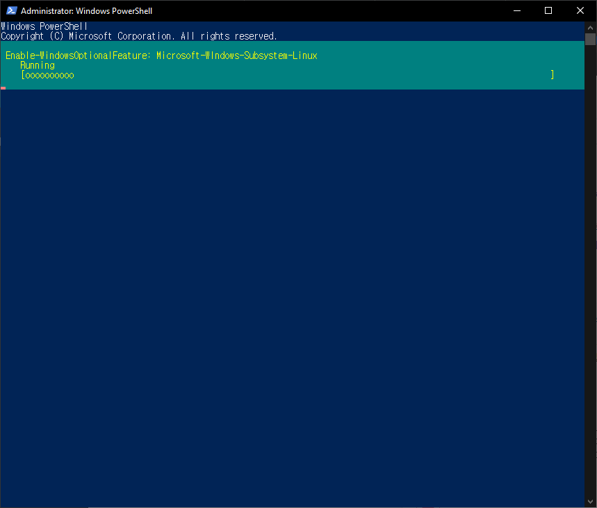 enable windows subsystem linux