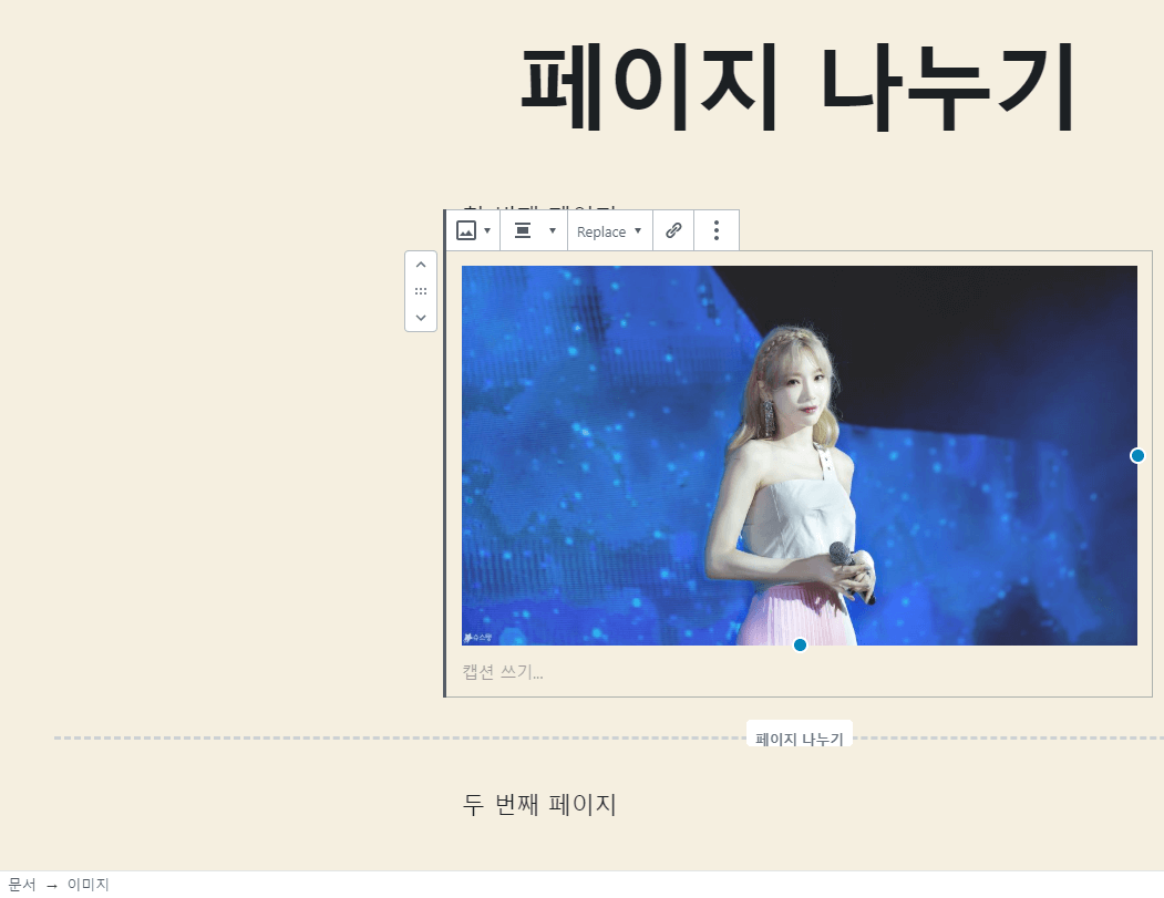 수정 중인 항목 표시