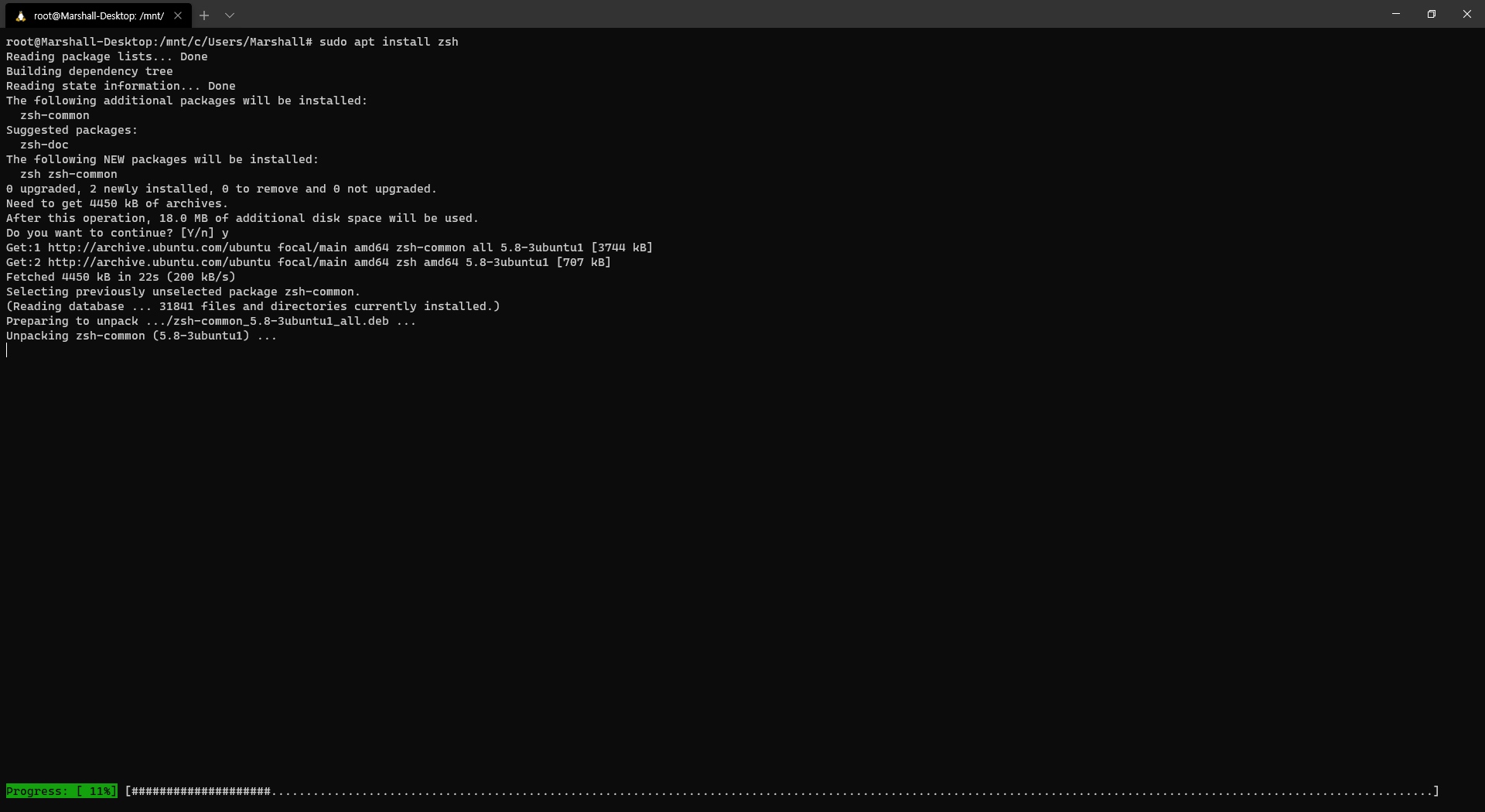 ZSH 설치