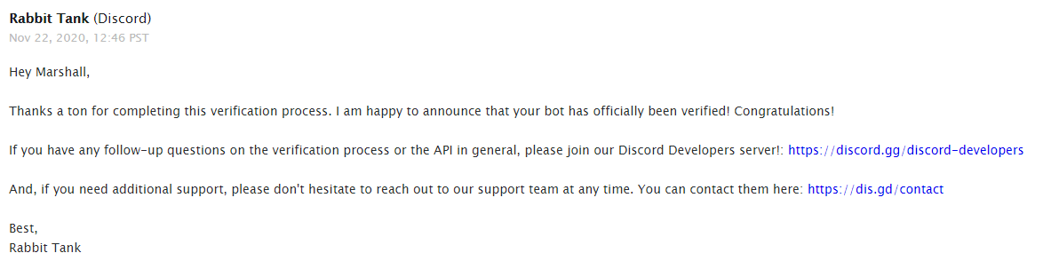 디스코드 봇 검증
